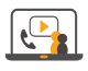 Icon Video Telefonie und Calls tr MS Teams Telefonie