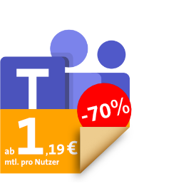 Microsoft Teams Essentials Stage Badge mit Preisangabe