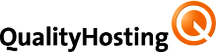 Qualityhosting Logo on top of Site